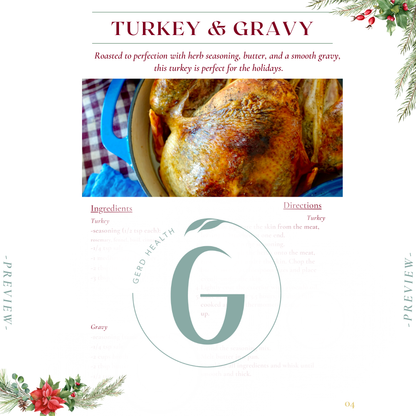 GERD Friendly Holiday Recipes Cookbook